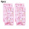 3D Relief Jelly Stickers Cartoon Animal Sticker Candy Ghost Rabbit Aesthetic Stickers DIY Phone Case Diary Stationery Sticker