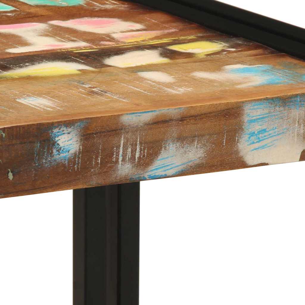 Coffee Table 40 X 40 X 38 Cm Solid Upcycled Wood