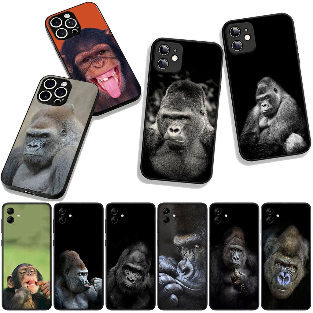 Cover for Samsung Galaxy S25 S24 S22 S23 FE Ultra Plus A56 A05 A06 A15 A16 A55 S7 Edge Phone Case Gorilla Ape Baby Monkey