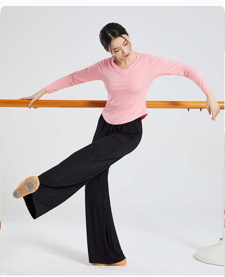 Modal Cloud High Waist Wide Leg Tanz- & Yogahose - Elastischer Drapierfall für Moderne & Klassische Stile