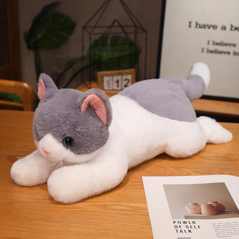 

Мультяшная подушка-кошка плюшевая: Большой мяукающий компаньон для сна для детей 50cm [0.28kg]