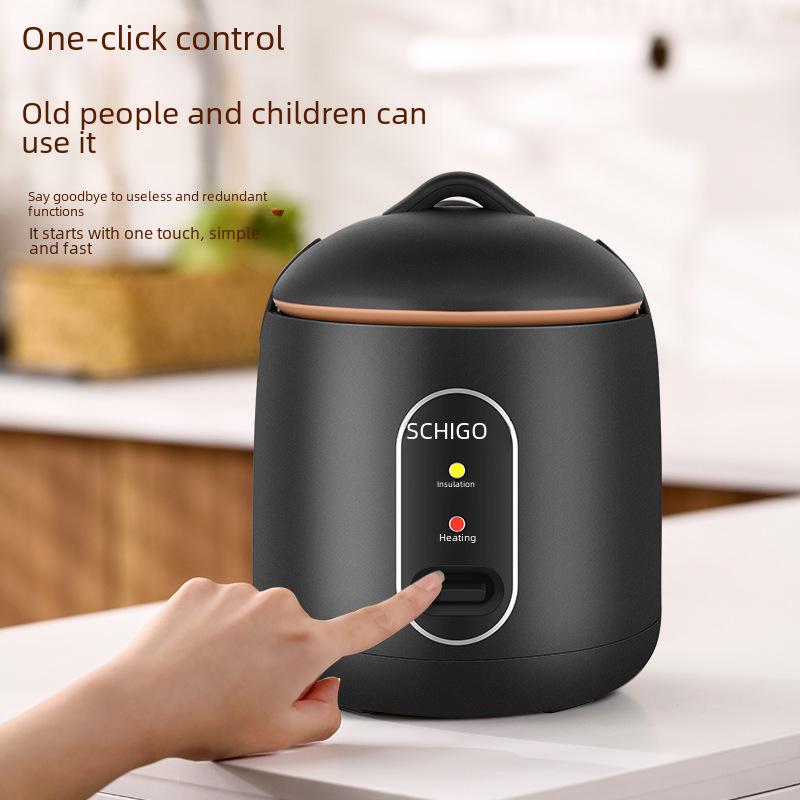 Chigo Mini Rice Cooker - Low Power, Non-Stick, Ideal for 1-2 People, Perfect for Dorms and Small Spaces