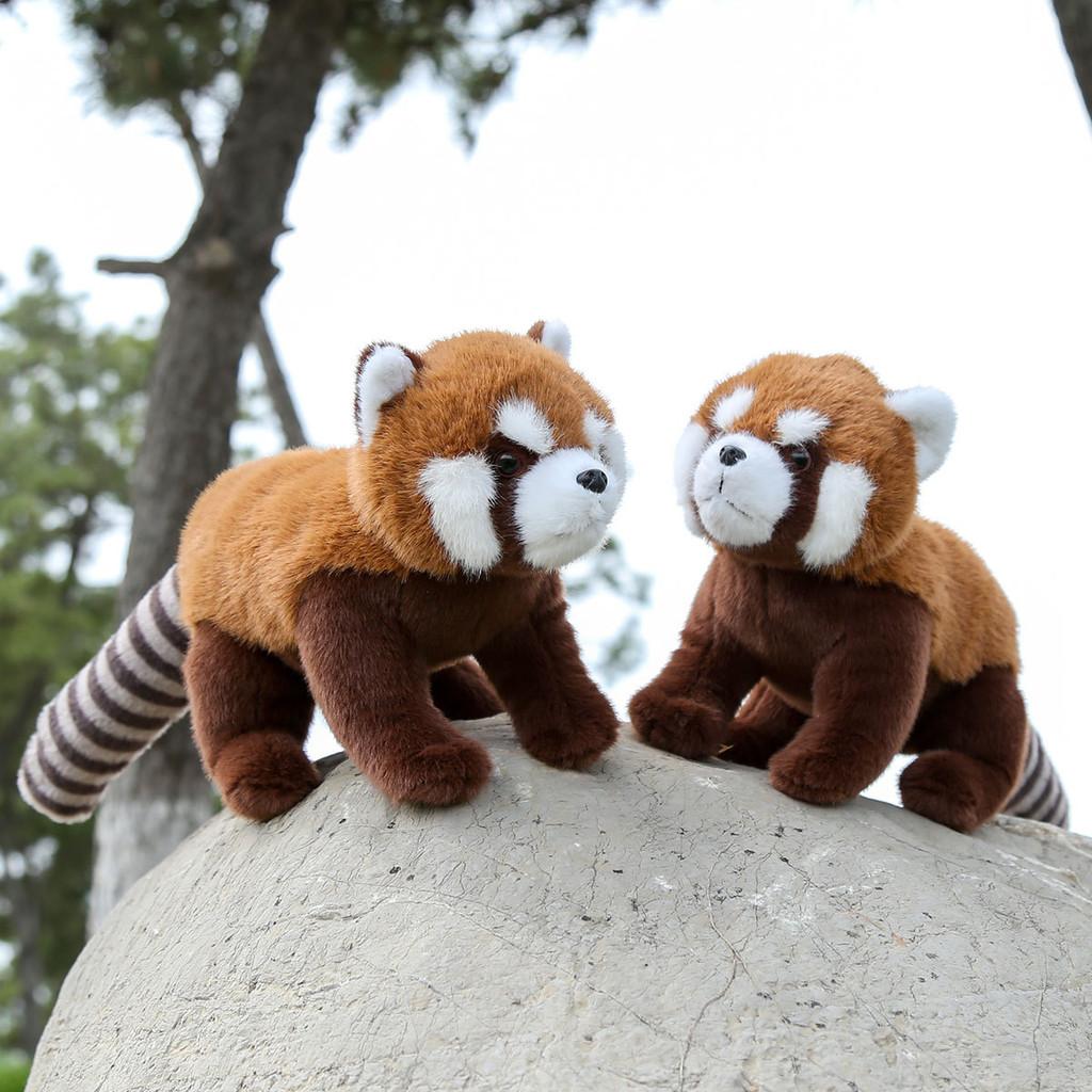 Red Panda Raccoon Animal Plush Fluffy Exterior Children Room Decoration Comfort