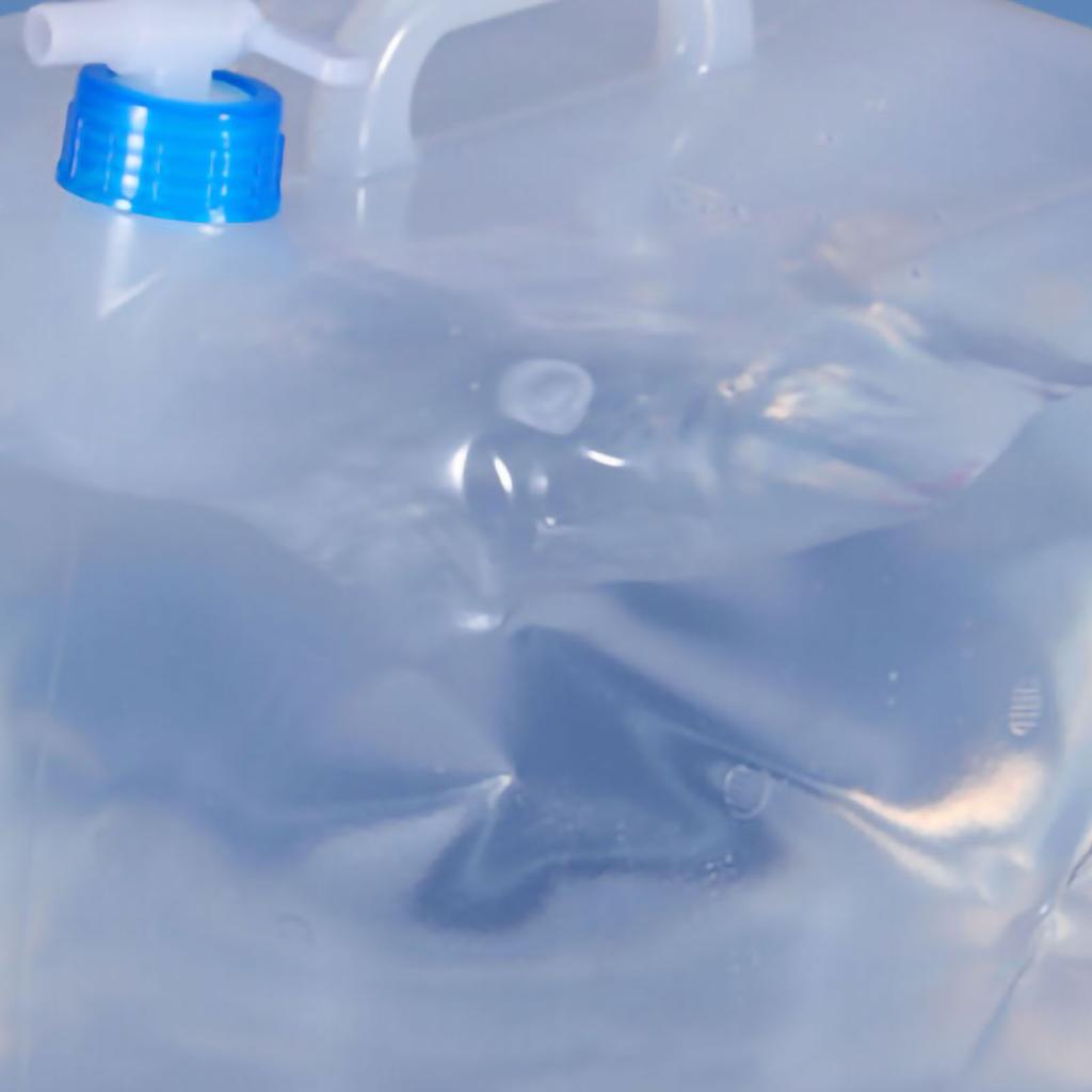 Collapsible Water Container Large Capacity with Tap Sealed Cap Folding Soft Water Carrier for