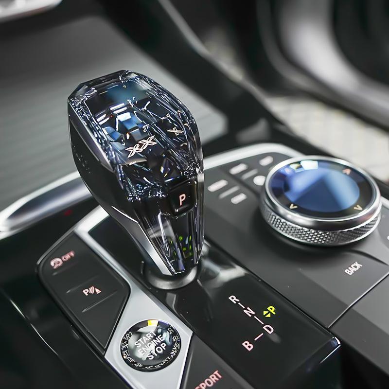 AAAQU1 4 Piece Set Crystal Gear Shift Knob Lever For BMW G20 G21 iX3 G08 X3 G01 X6 G06 X7 G07 X5 G05 Automatic Crystal Gear Handle