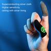 2Pcs Gaming Finger Covers Luminous Sensitive High Elasticity Sweat-proof Non-slip Touch Screen 0.3mm Ultra-thin Mobile Gaming Thumb Gloves Sleeves