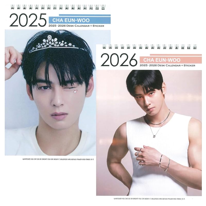 

2025/2026 desk calendar [K-STAR Desk Calendar] (Cha Eun Woo CHA EUN-WOO 01)
