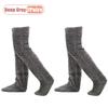 Xiaomi 1-4Pairs Women Over Knee Fluffy Socks Soft Plush Warm Thermal Leg Warmers Long Boots Socks for Home Indoor Floor Casual Winter