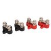 4 Pcs Battery Power Stud DC 12‑48V M8 Dual Distribution Terminal Junction Post Block Bus Bar for Cars RVs Boats Trucks