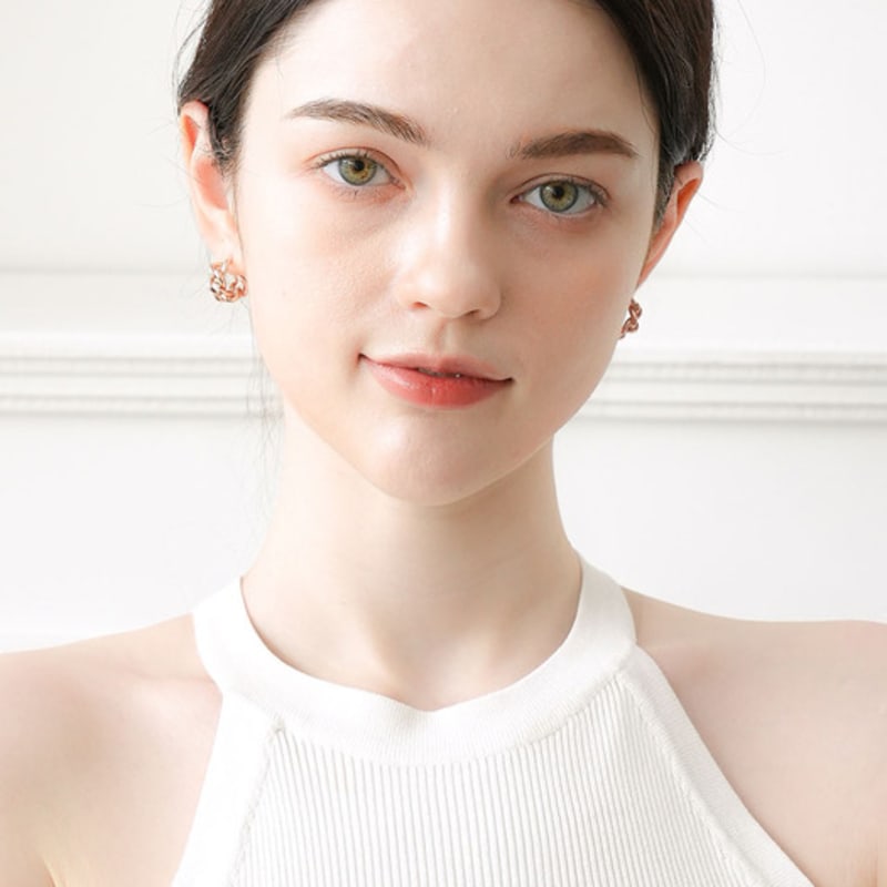 Dana Burton Modern Mini Chain Ring Earrings