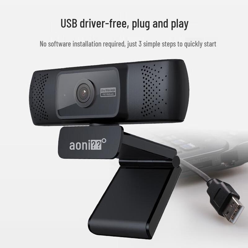 Aoni G31 1080p 160° Wide-Angle USB Webcam