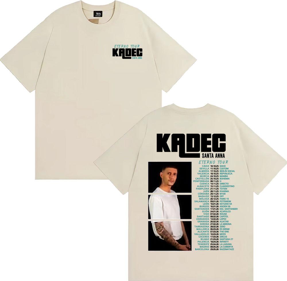 Kadec Santa Anna Eterno Tour 2026 Graphic Tshirts Men Women Fashion Vintage Short Sleeve T Shirts 100 Cotton Oversized Tshirt
