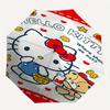 Hello Kitty,Food Automatic Folding Umbrella-Simple 8-Rib Design, Bright Cartoon Pattern, Durable Iron Frame, Suitable For Travel, Outdoor, B