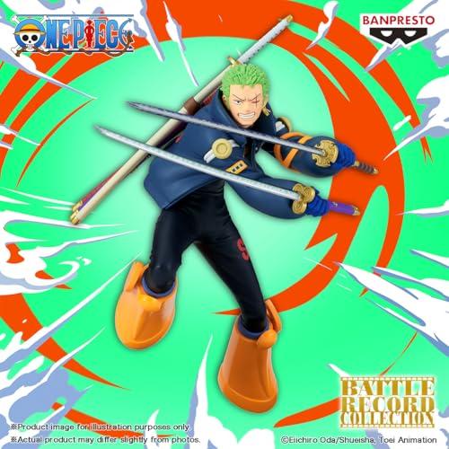 BANPRESTO Zoro Statue with Katana Egghead Suit, 16cm