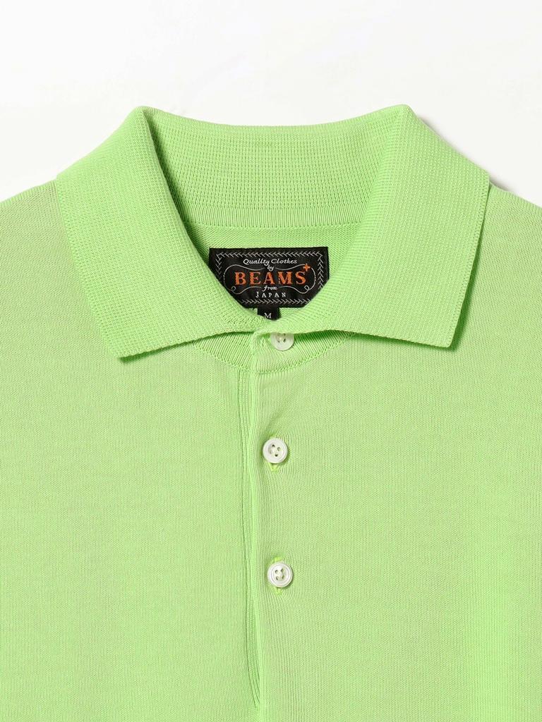 Beams Plus Polo 12 Gauge Size 38020042156 S/S Shirt, Knit, Men's, OFF_WHT, L,