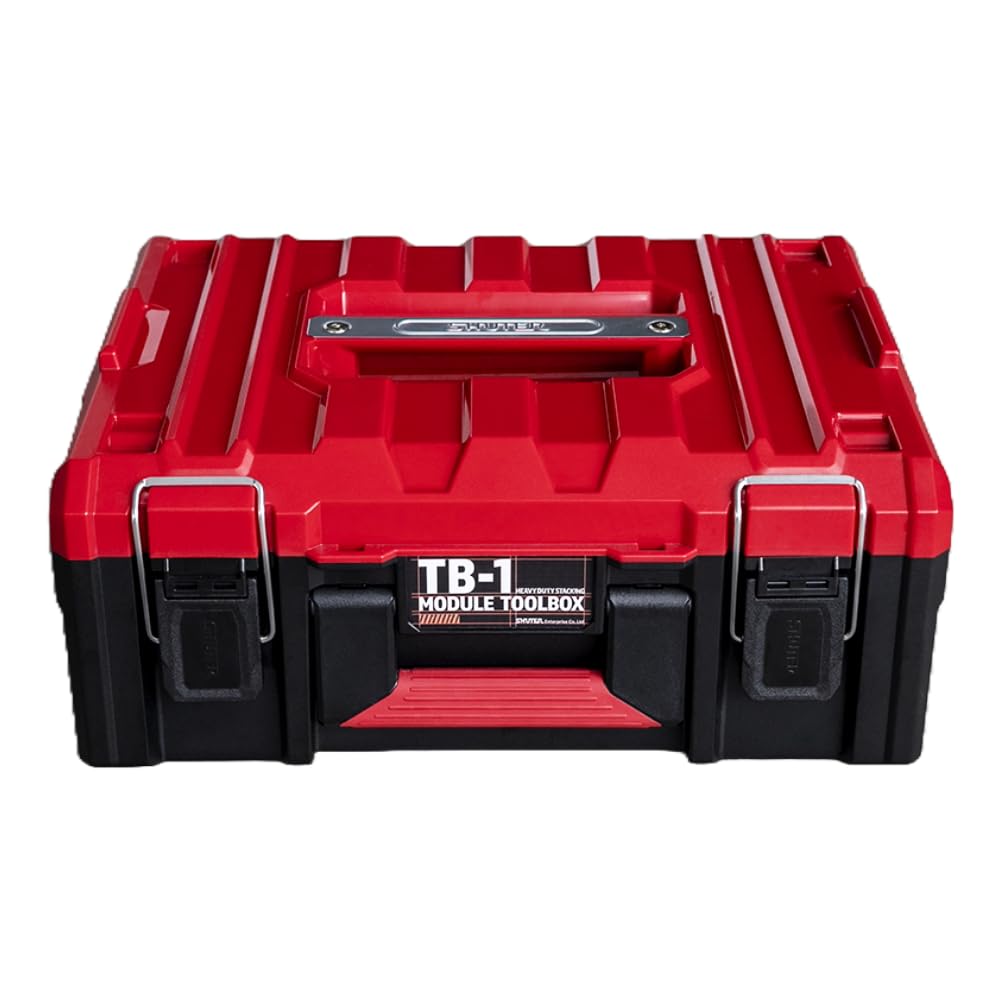 SHUTER ABS Toolbox for Power Garage Removable 42cm L x W x H Single-Tier Tools, Storage, Tray, Stackable, 33.8cm 18.3cm (TB-1 (Single Tier))