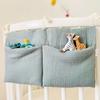 Crib Cotton Diaper Bottle Molar Toy Storage Bag Used to Store Baby's Clothes Diapers Toys Easy to Hanging High Quality