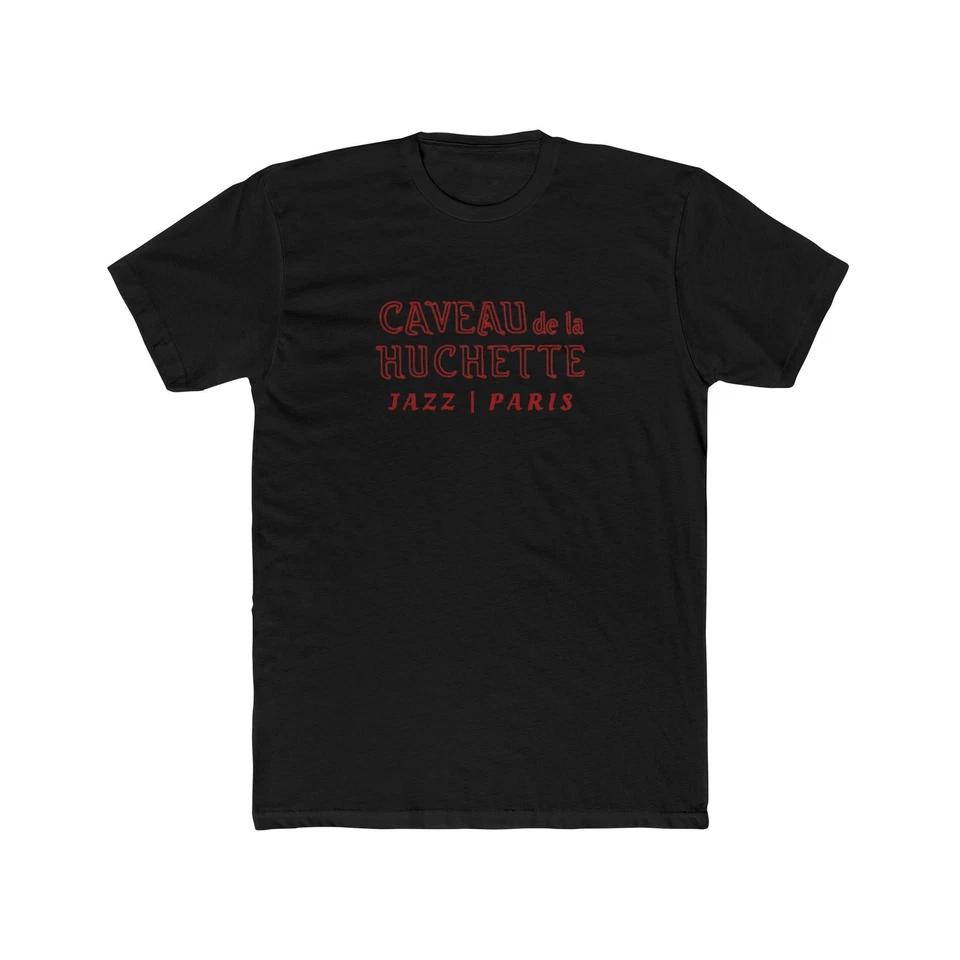 Caveau de la Huchette Jazz Club Paris France Restaurant Cotton Crew Tee 3XL