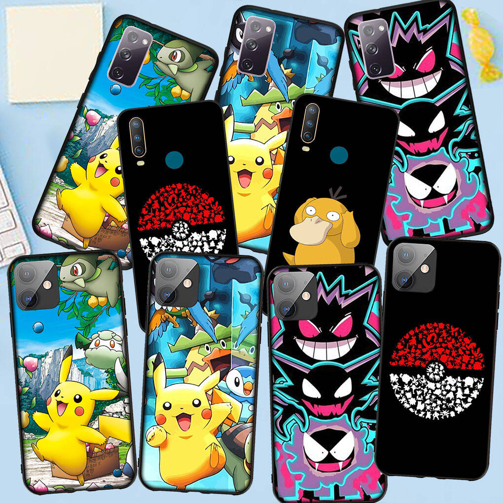 Phone Case for iPhone 17 16 15 Plus Xiaomi Poco F8 F7 F6 X7 X6 M8 C85 C75 Redmi Note 14 12 11 13 Pro Max A4 14C 13C 15C Comics Pokemon GO Pikachu Cute