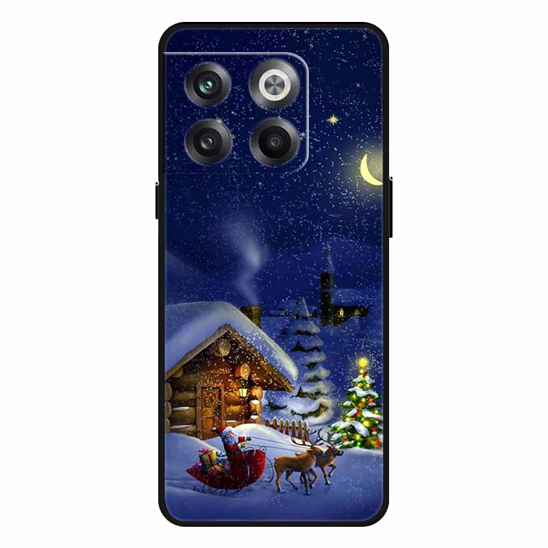 For Oneplus 10T Case 10 Pro Christmas Silicone Soft TPU Cover for Oneplus Nord N20 SE One plus ACE Pro 10T Coque New Year Gift