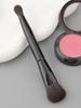 Dual Angled Round Contour Makeup Brush with Synthetic Bristles for Beauty Blending Liquid Powder, Concealer Blush (Black)