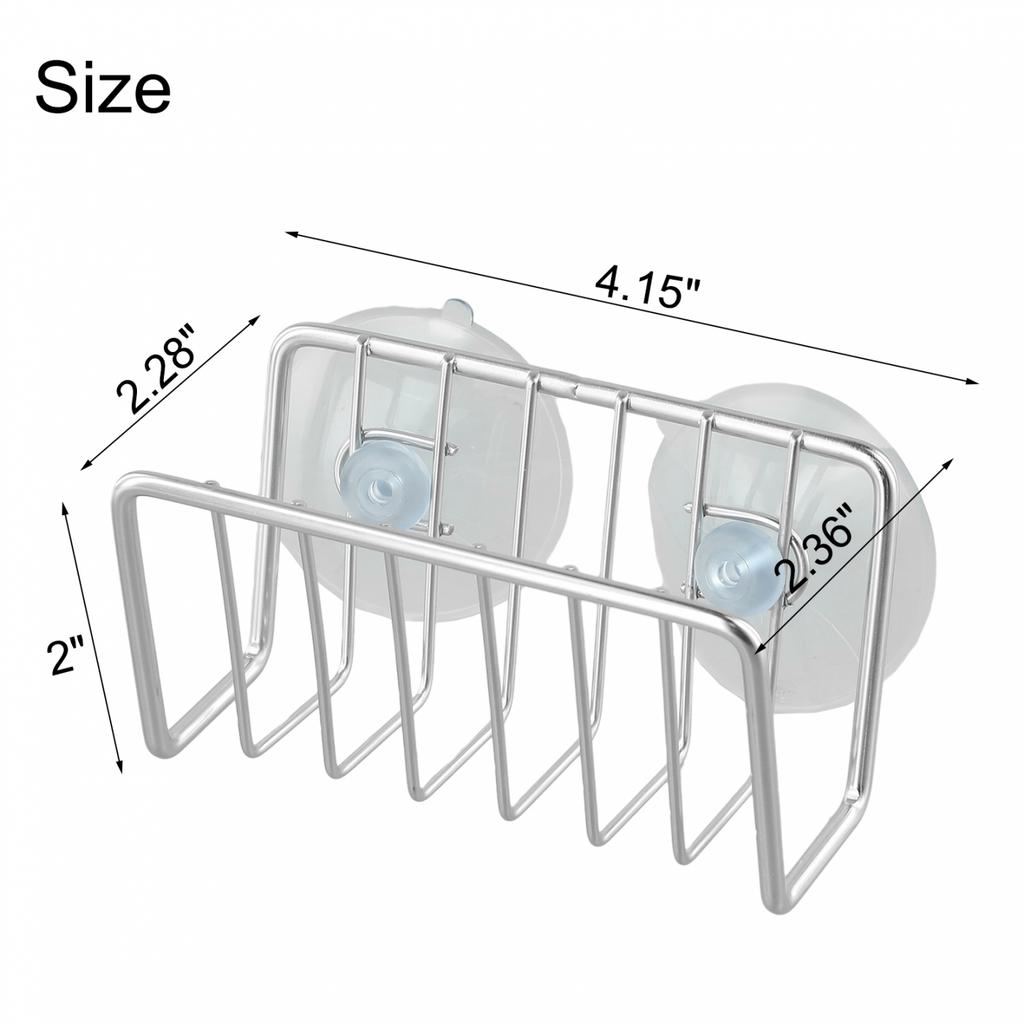 Soporte Metálico para Esponjas Soporte para Esponjas de Fregadero Hierro/Acero Inoxidable Resistente a la Corrosión