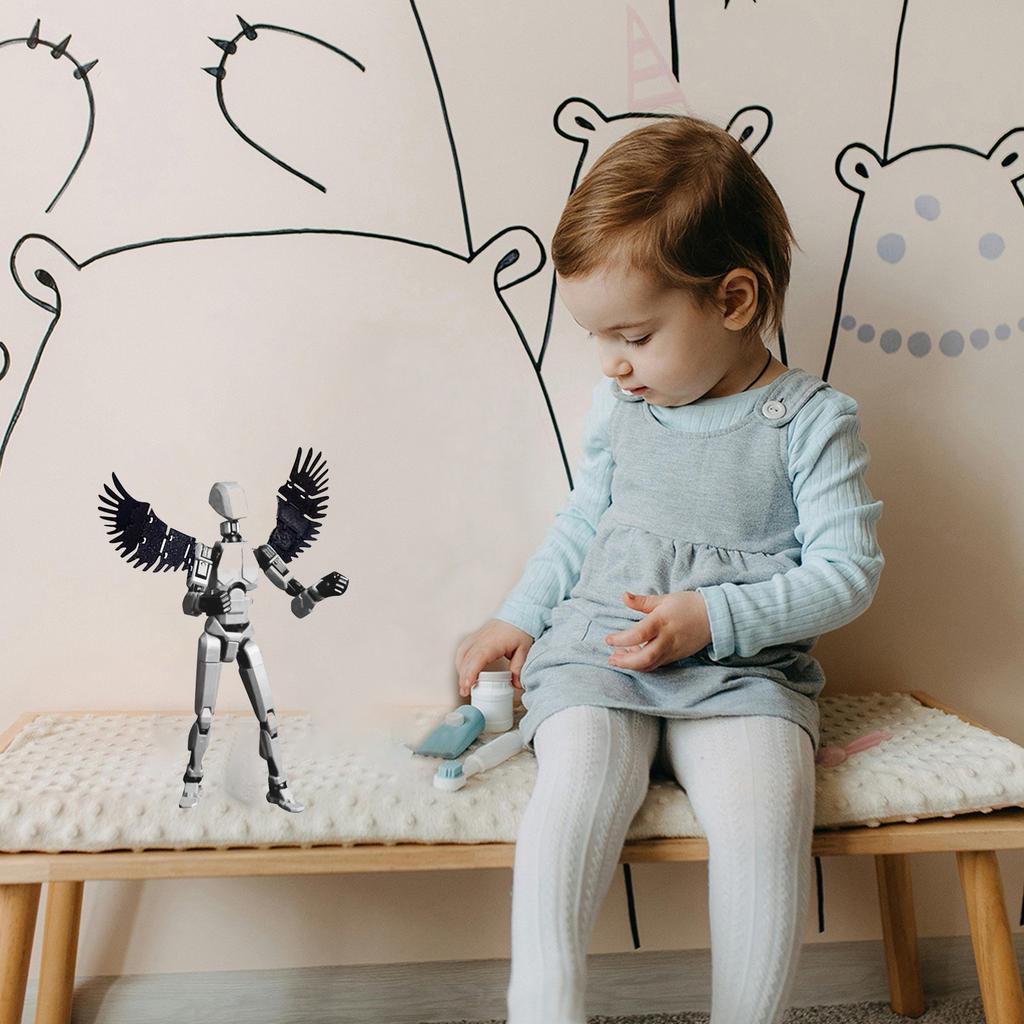 Mobile Doll Set, 3D Titan Robot Mobile Doll, Posable Mobile Doll, Suitable For Collectors, Desktop Decoration