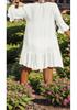 European & American Summer V-neck Ruffle Dress: Solid Color Beach Cover-up