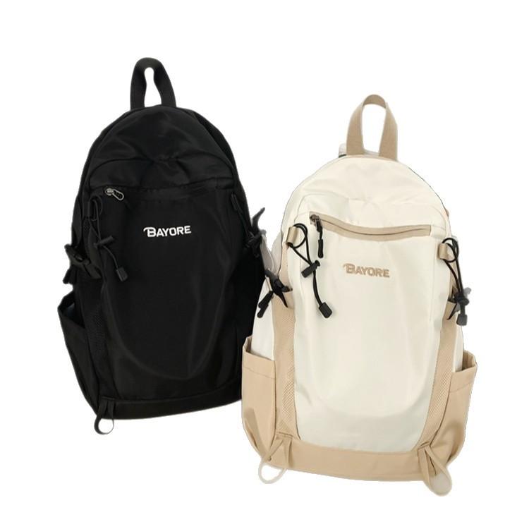 Schoolbag trendy brand backpack women's new outdoor college student mountaineering backpack couple travel lightweight simple large-capacity schoolbag