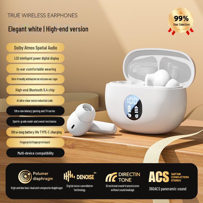 

беспроводная Bluetooth-гарнитура: Шумоподавление, низкая задержка, высококачественный звук для спорта и игр D56