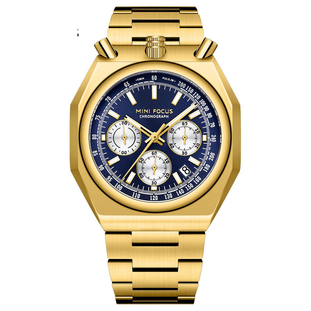 

Годинники. Чоловічий годинник у стилі ретро. Багатофункціональний кварцовий годинник. Чоловічий годинник зі сталевим ремінцем