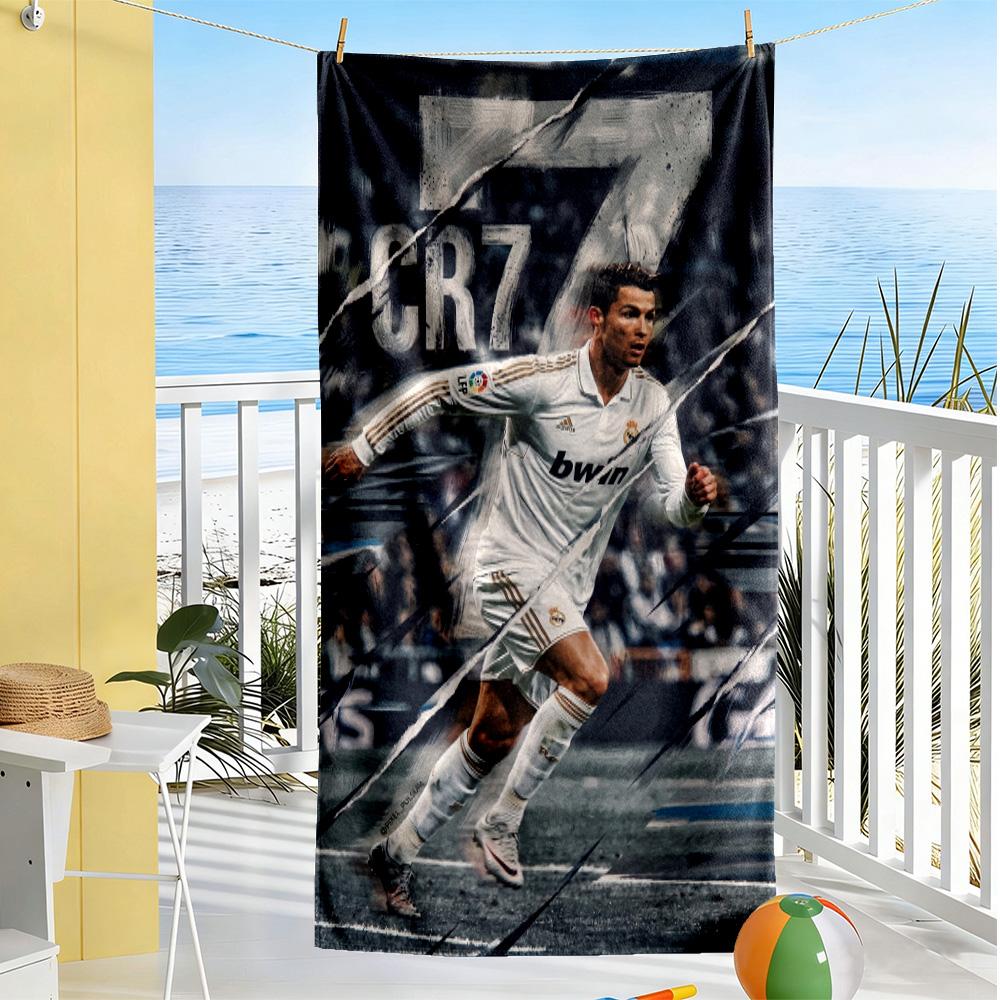Ronaldo's Iconic Moment Beach Towel Soft Durable Quick-Dry Comfortable Lightweight