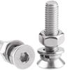 304 Stainless Steel Flat Head Hex Socket Cap Screw & Nut Set (M5, M6, M8)