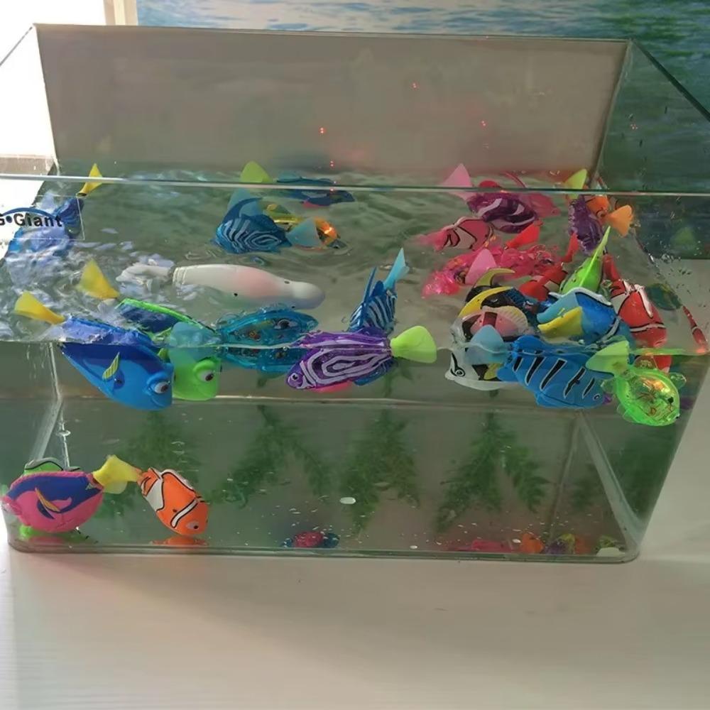 Katzenspielzeug LED Induktiv Interaktiv Schwimmender Roboter Fisch Spielzeug Leuchtende Elektrische Fische Stimulieren Kätzchen Jagdinstinkt Haustierprodukte
