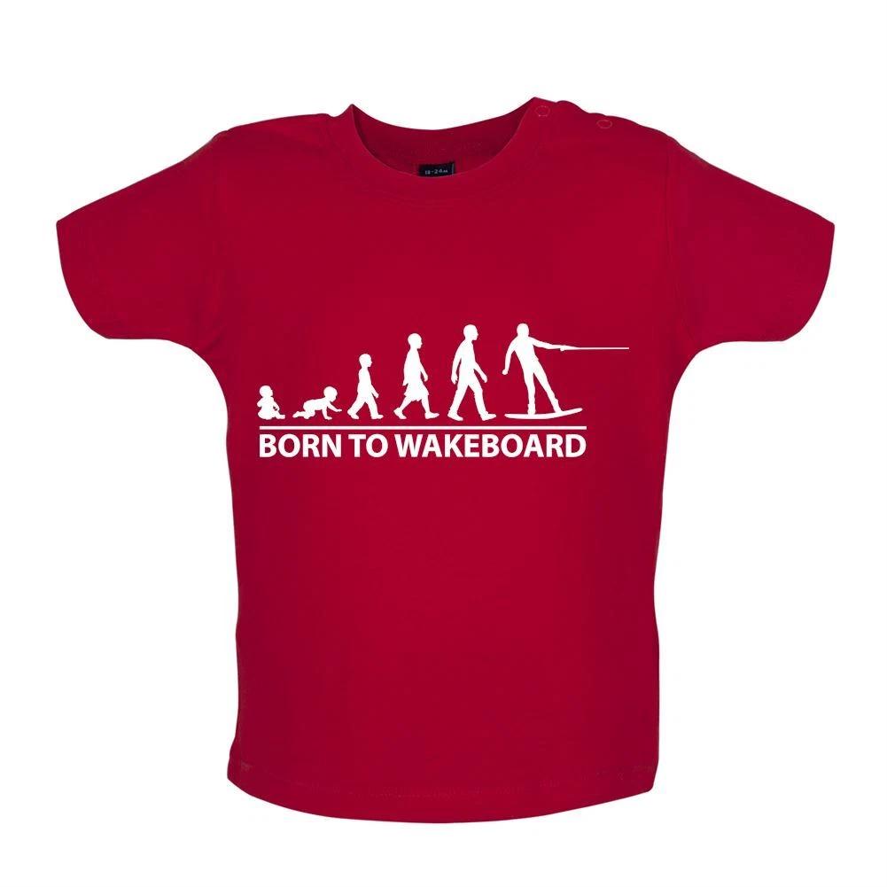 Born To Wakeboard - Baby Kids Boys Girls Unisex T-Shirt / Babygrow - Wakeboarding Wake Board Water 150