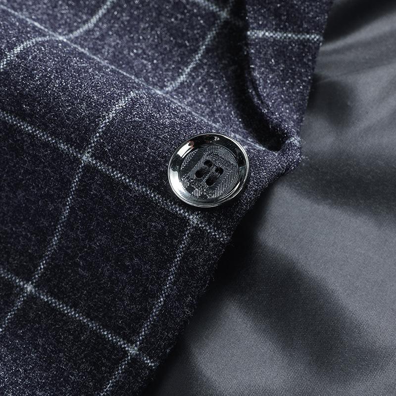 Vår och Höst Herr Rutig Casual Kostym Herr Slim Koreansk Stil Liten Kostym Herr Kostymjacka