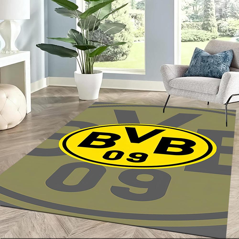 Borussia Dortmund Floor Mat Design For Foyer Outdoor Study Room Playrooms Antislip Carpet Anime Office Decor Wedding Party Gift