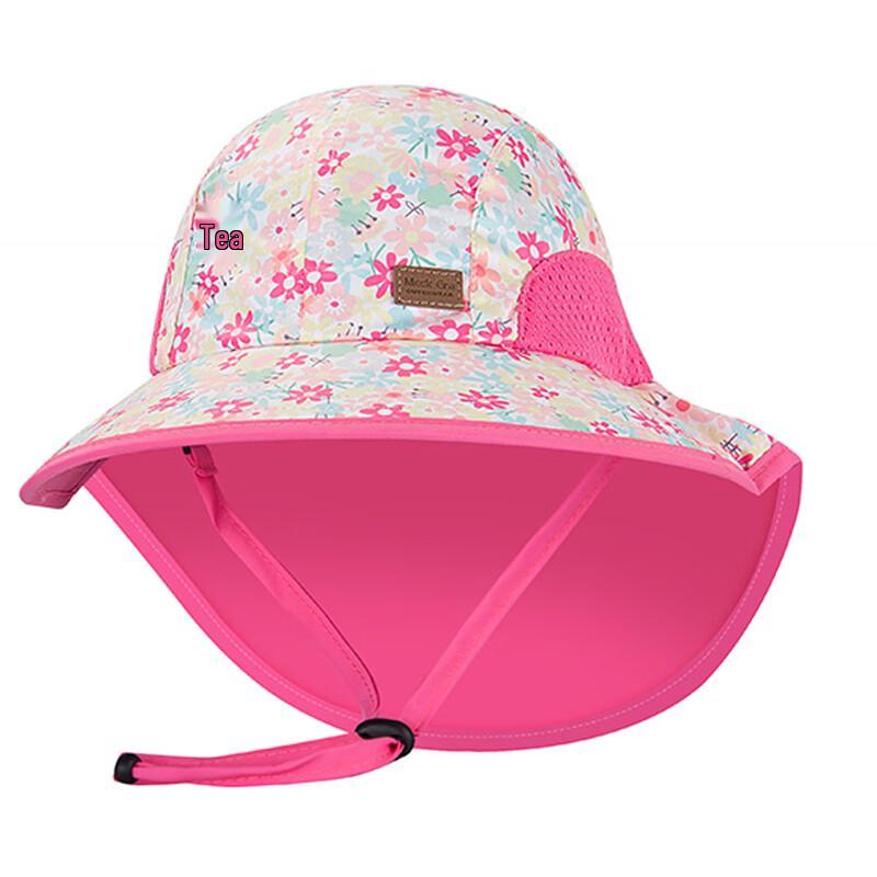 Junbie Kids  Printed Summer Sun Hat with Neck Flap M