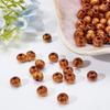 300Pcs Natural Painted Round Wood Beads Pine Spacer Beads Bracelet Clothes Decoration Jewelry Making