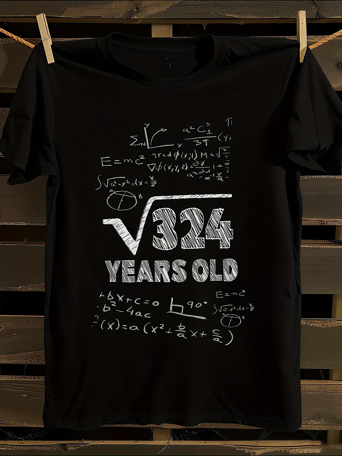 Funny Math Equations 18th Birthday Tshirt S