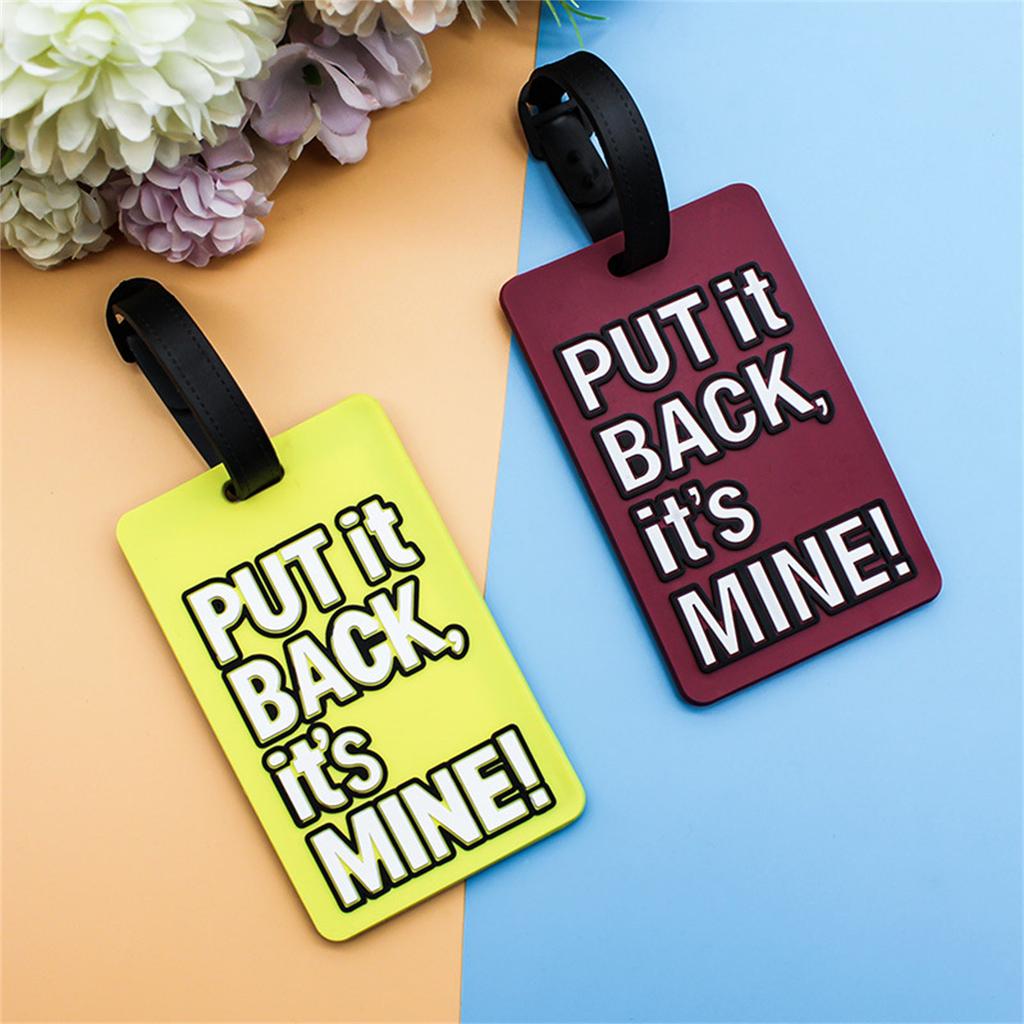 Luggage Tags with Name Address Tel Colorful Secure Travel Suitcase Bag Baggage Tags Labels