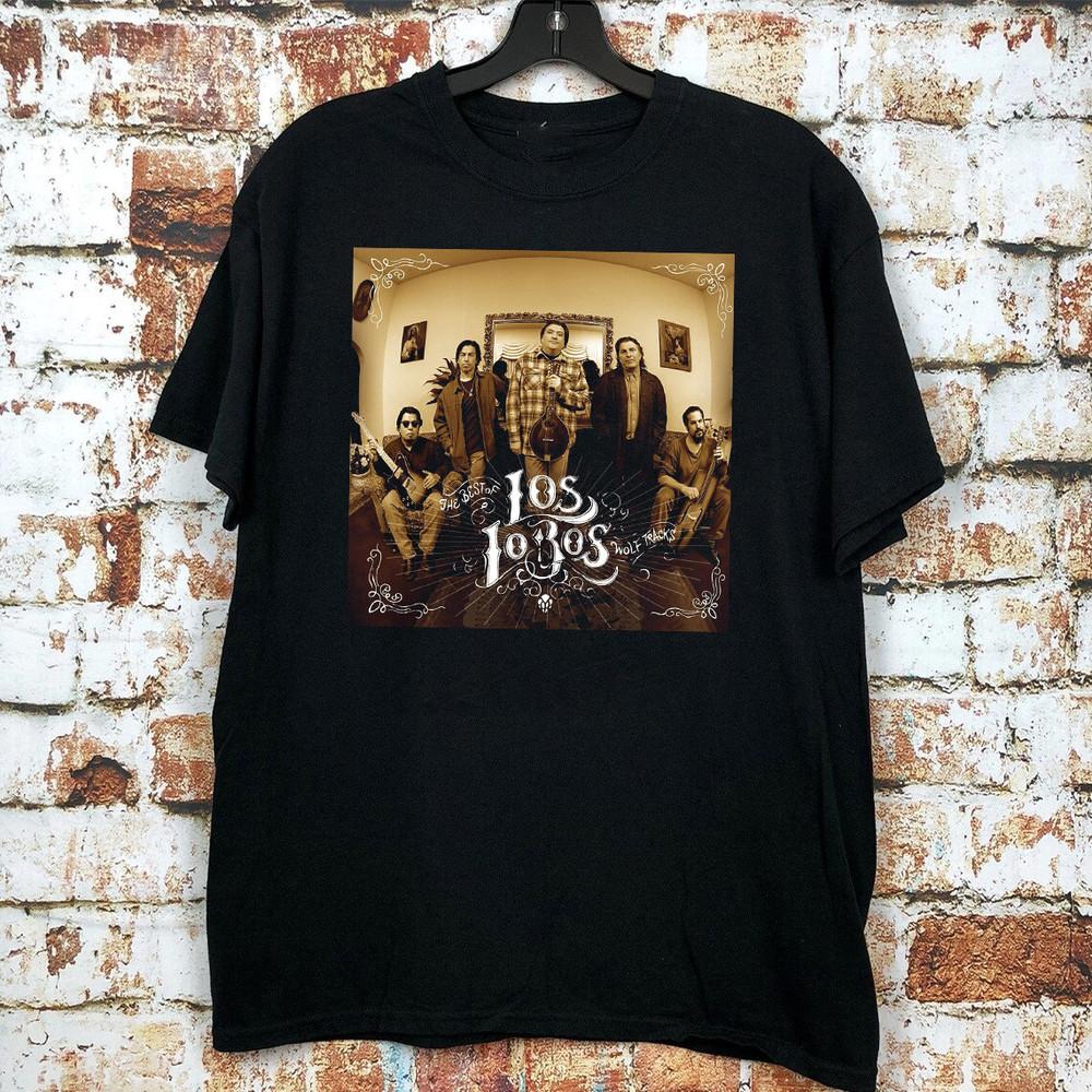 Los Lobos Band Wolf Tracks The Best Of Los Lobos T Shirt Full Size S-5XL Unisex T-Shirt XXXL