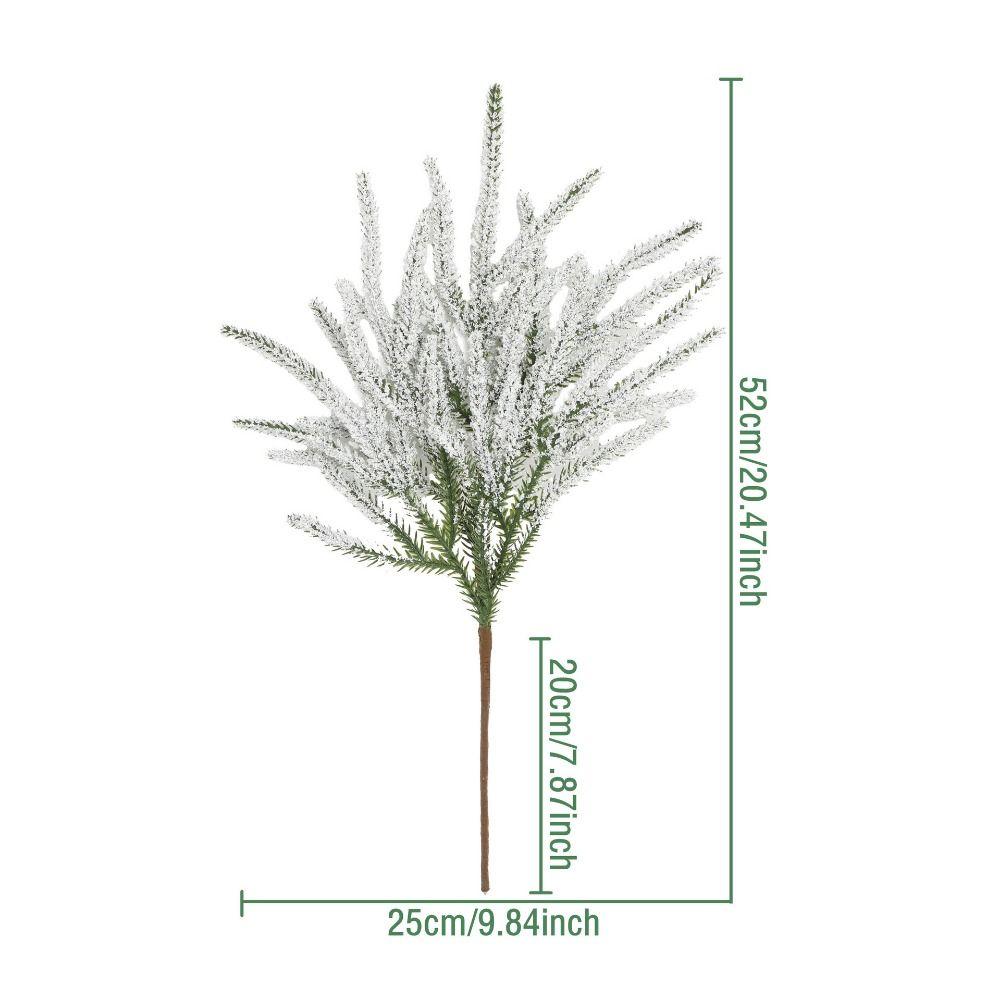 DIY Wreath Simulation Ceder Branches Plastic Christmas Pine Stem  Home Decoration