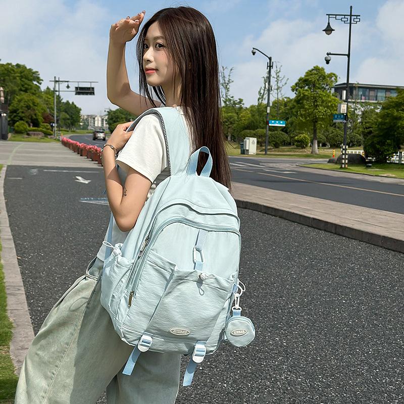 Zaino semplice zaino versatile femminile ins giapponese borsa per studenti zaino per scuola media scuola superiore grande capacità campus zaino dolce