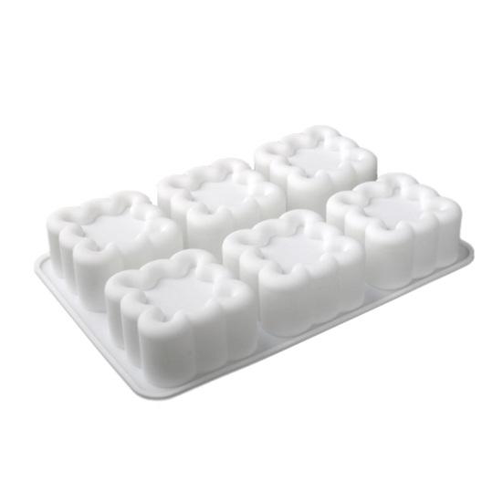 Silicone Cake Mold Square Heart Shapes Mousse Chocolate Desserts Mold Cake Pan Muffin Mold Flexible Baking Tools