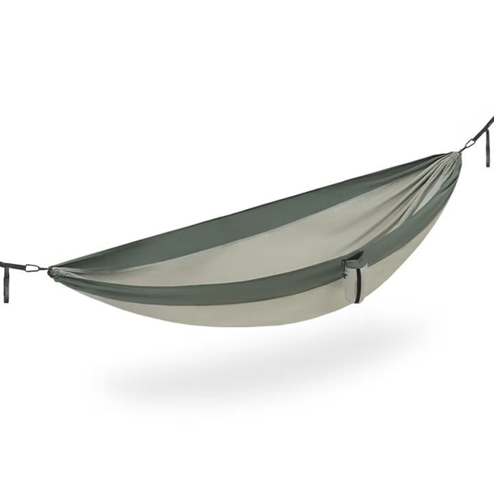 Naturehike Portable Hammock for Outdoor Camping, Lightweight Thick Anti-Rollover Swing Cradle, Light Bean Green - Single Person