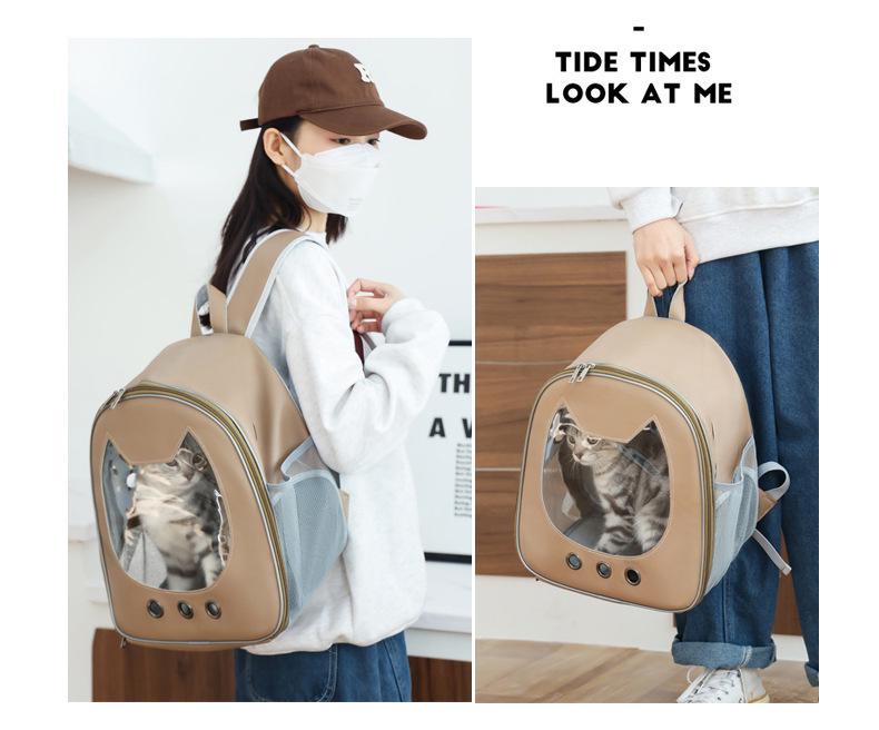 Atmungsaktiver Großer Haustierrucksack & Bett für Katzen und Hunde: Ganzjahres-Design, Tragbares Design