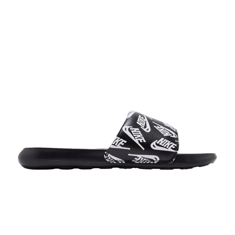 Nike Victori One Slide  Repeat Logo - Black White  38.5