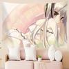 Japanese Anime Girl Cartoon Print Tapestry Wall Hanging For Bedroom Room Decor Aesthetic Background Cloth