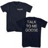 Top Gun Film Sprich mit mir Goose Herren T-Shirt F14 Kampfpilot Film Merchandise Unisex T-Shirt